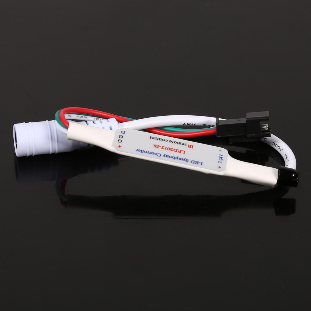 Mini-funkfernbedienung Mit 21 Tasten Für Ws2811 Und Ws2812b Led-streifen (5–24 V Dc)