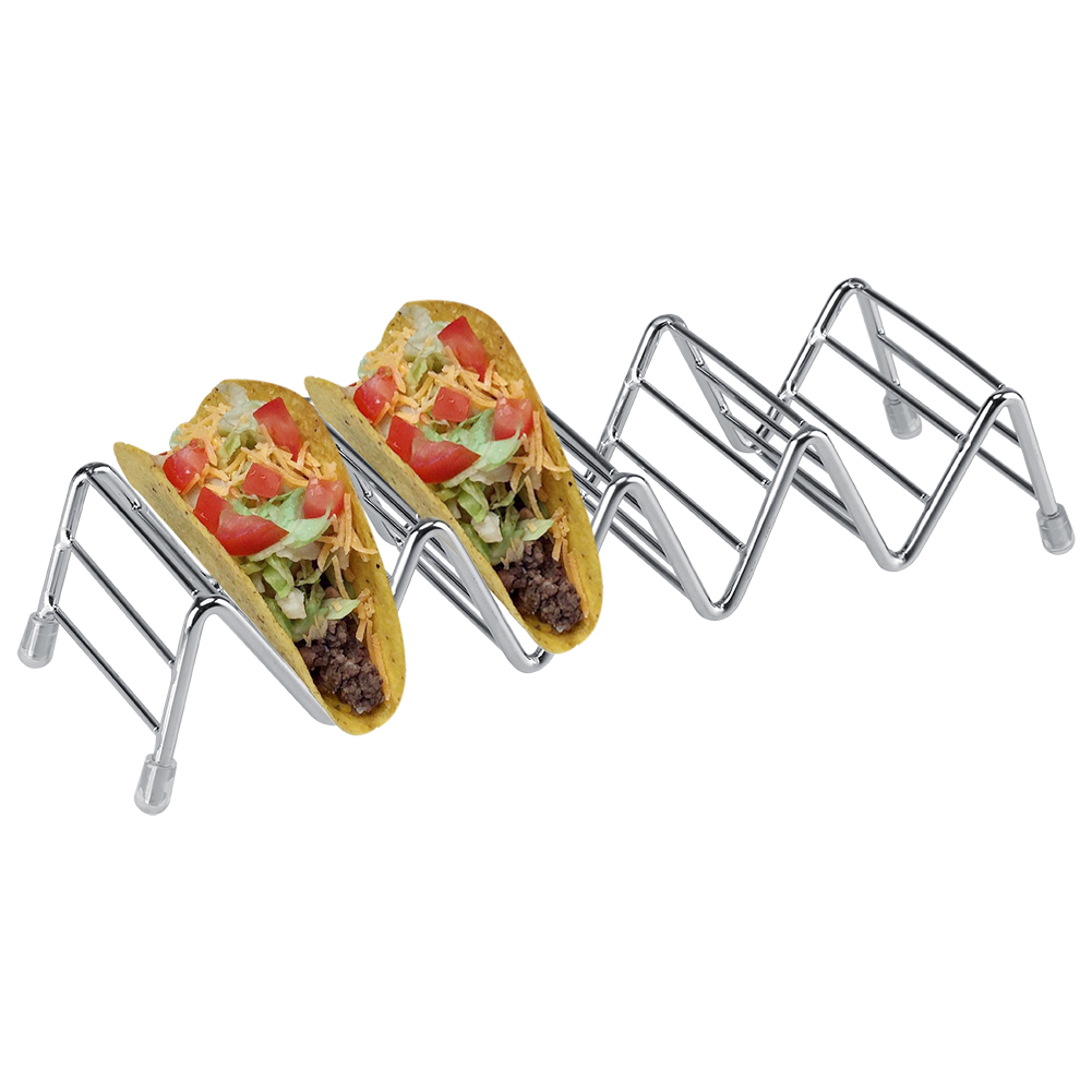 Mexikanischer Taco-halter Aus Edelstahl In Wellenform, Präsentationsständer Mit 4-5 Fächern