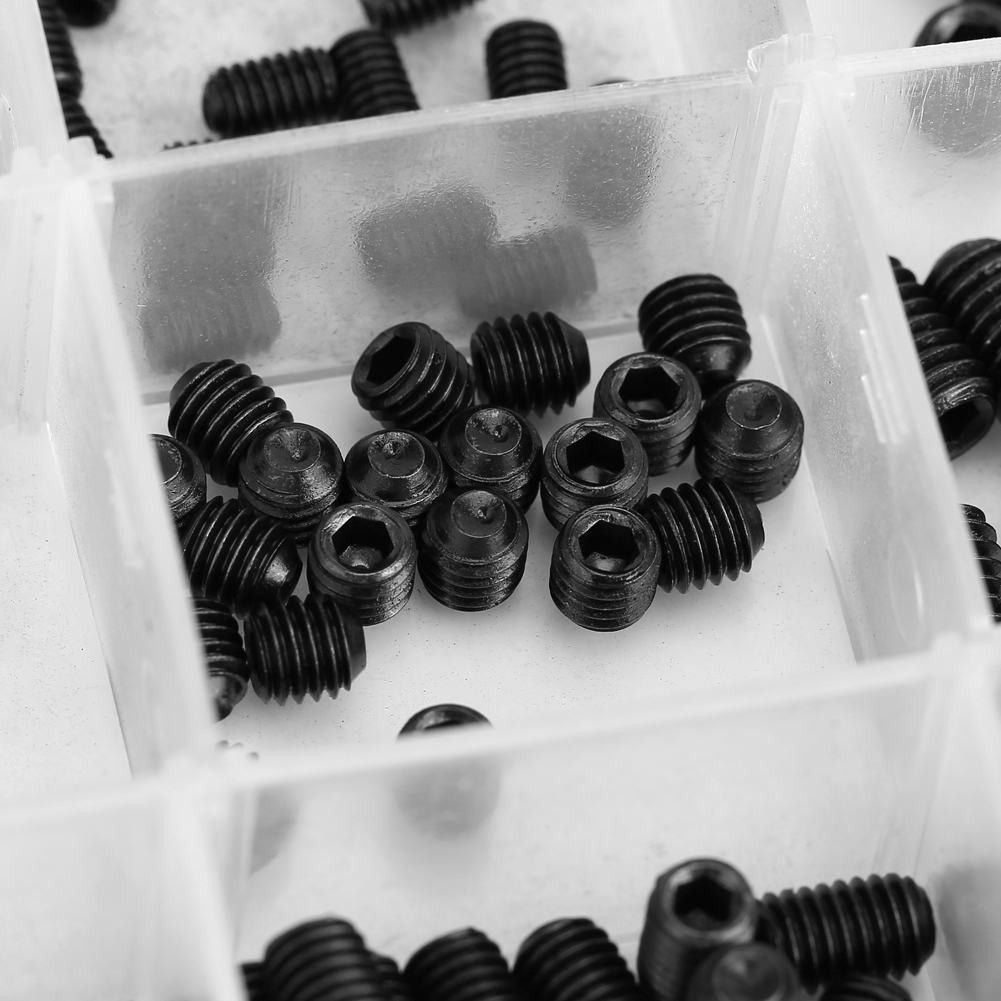 240-teiliges Set Sechskantschrauben Aus Kohlenstoffstahl Mit Kunststoffkoffer
