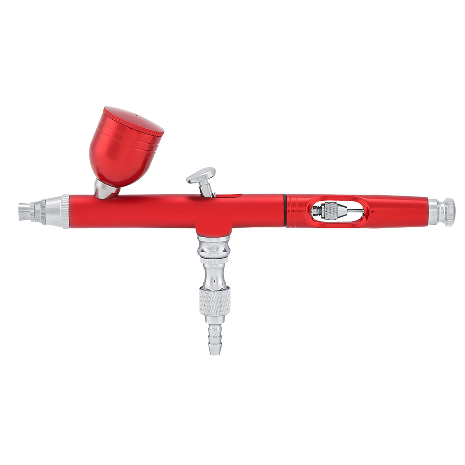 Doppelwirkungs-airbrush-pistole Mit Schwerkraftzufuhr, 0,3 Mm, Sprühfarbe, Tattoo-nagelwerkzeug-set (rot)
