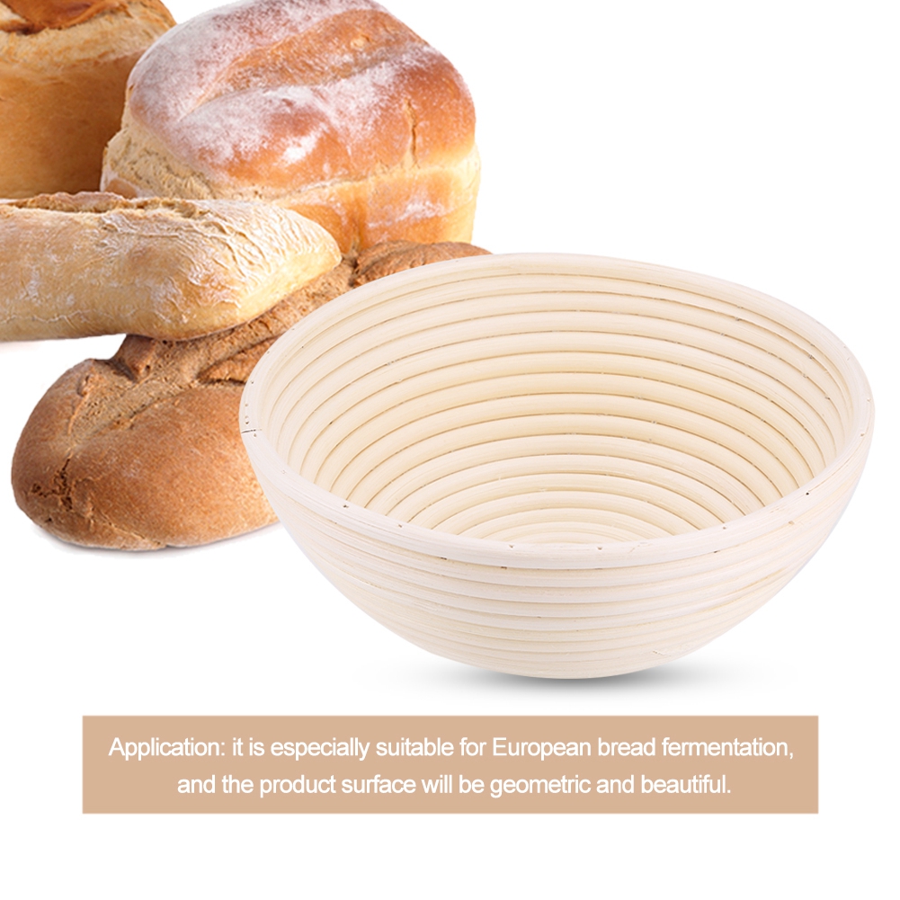 Handgefertigtes Gärkörbchen Aus Ungebleichtem Naturrohr Für Teig Und Brot – Backset