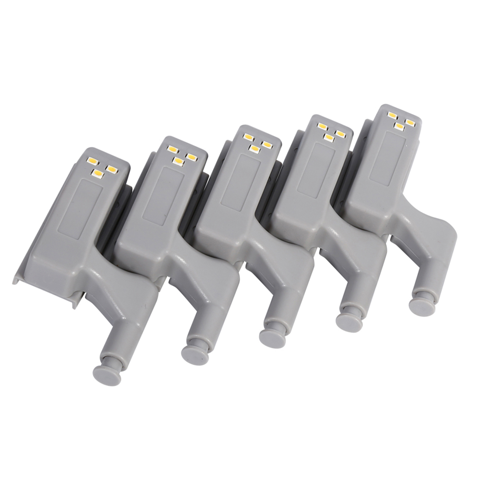 10 Stück Led-scharnierleuchten Für Schränke, Kleiderschränke, Garderoben, Haushalt Und Küche (warmweiß)