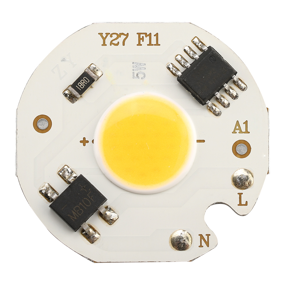 10 Stück Ac220v 5w Hochleistungs-cob-scheinwerferlampen Mit Integrierter Chip-lichtquelle (warmweiß)