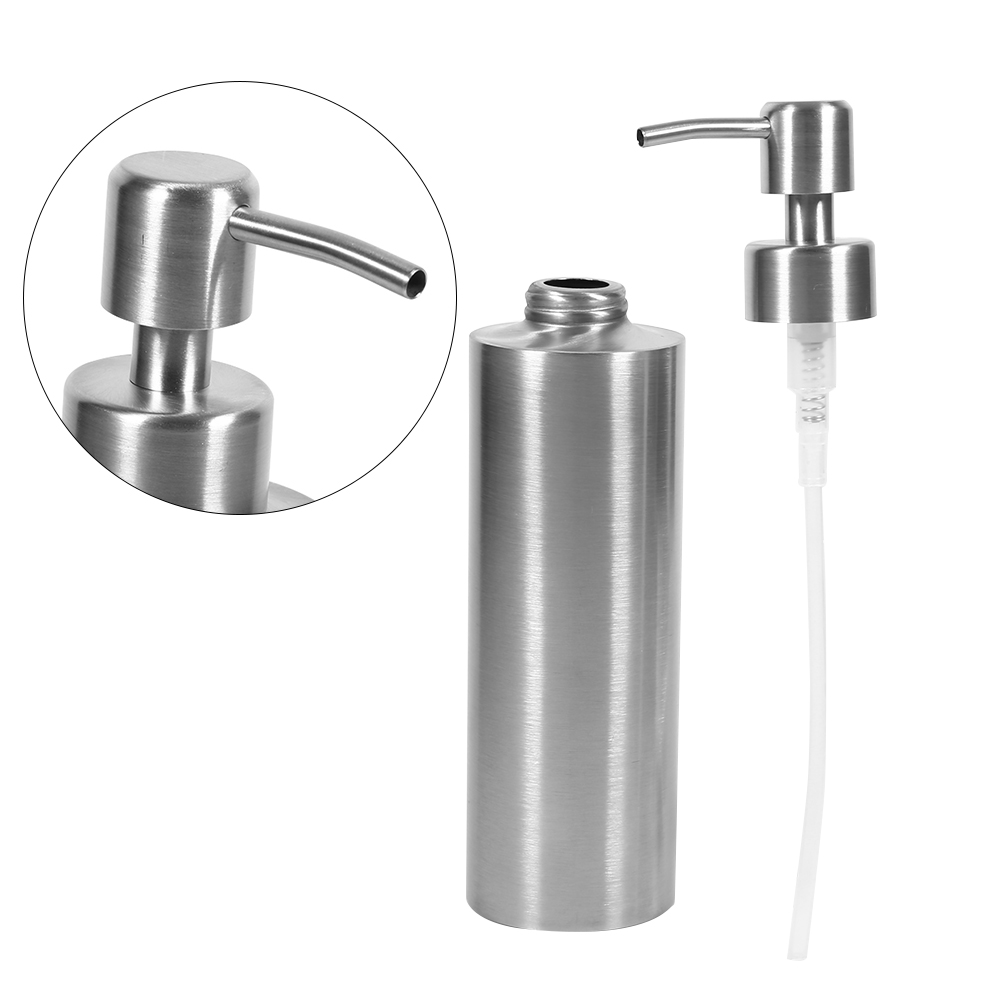 350 Ml Seifenspender Aus Edelstahl Für Küchenarmaturen, Badezimmer, Shampoo-box, Seifenbehälter