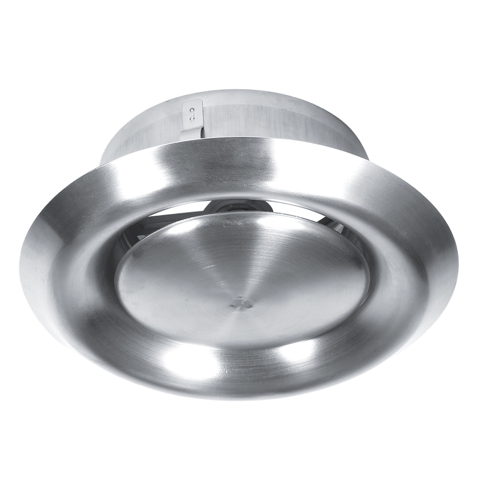 Verstellbare Runde Lüftungsabdeckung Aus Edelstahl Für Wand Und Decke (100 Mm)