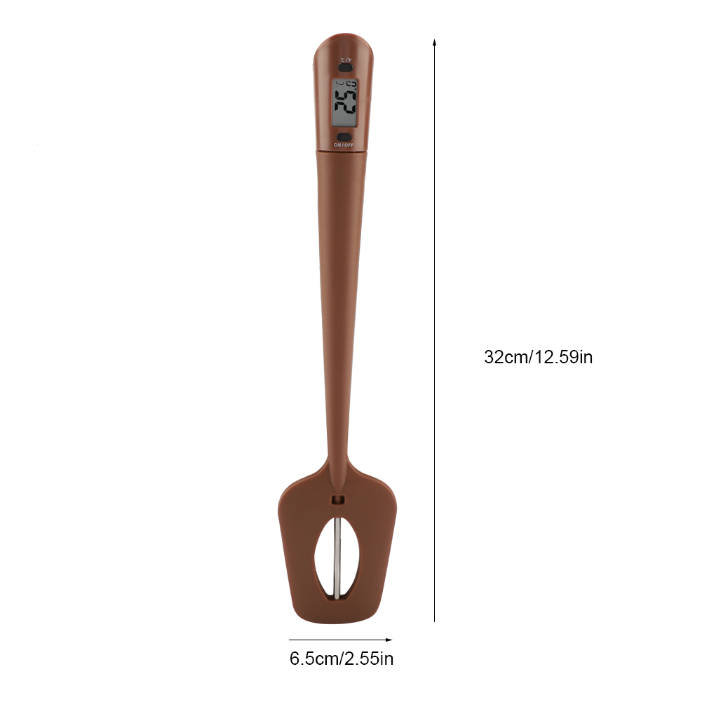 Sicherer, Langlebiger Silikon-lebensmittel- Und Kaffeeschaber, Elektrischer Thermometer-rührer