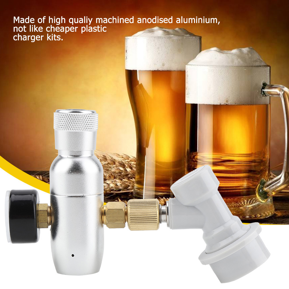 Heimbrau-co2-regler-ladegerät-set 16g Gasanschluss Für Heimzapfanlage (0-60 Psi)