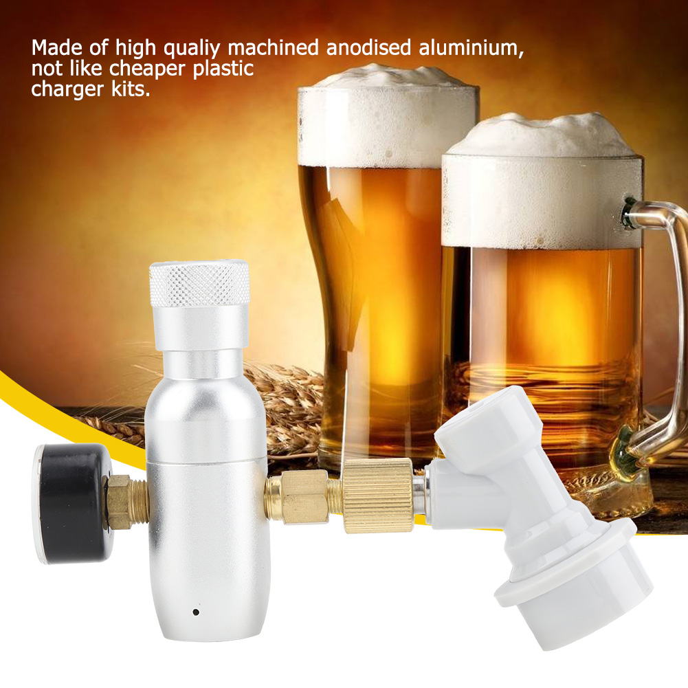 Heimbrau-co2-regler-ladegerät-set 16g Gasanschluss Für Heimzapfanlage (0-150 Psi)