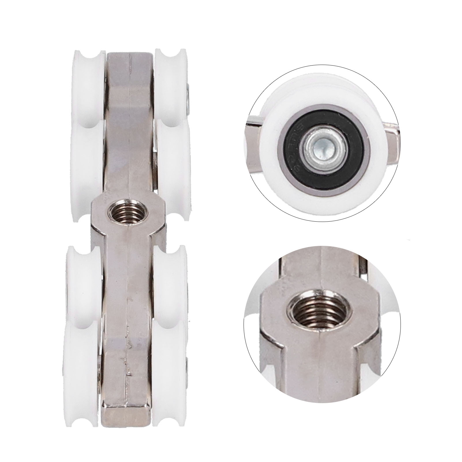 Duschkabinen-gleitrolle, 22 Mm, Zinklegierung, Innenrolle, Rollensatz, Befestigungsmaterial