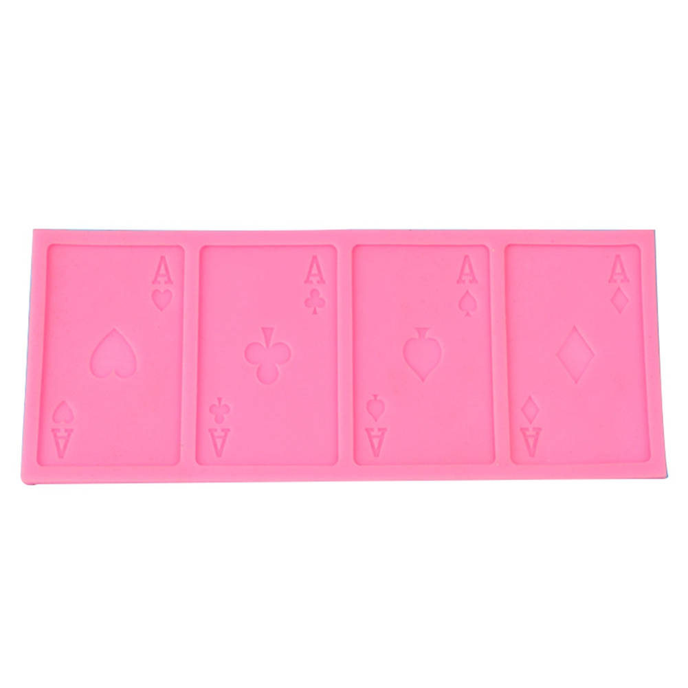 Poker-förmige Kuchenbackform, Kekse, Schokolade, Zuckerpaste, Lebensmittel, Silikonform, Backform