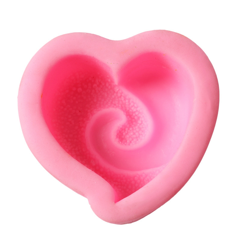 Spiral-herz-kuchenbackform, Kekse, Schokolade, Zuckerpaste, Kerzen, Seife, Silikonform, Backgeschirr