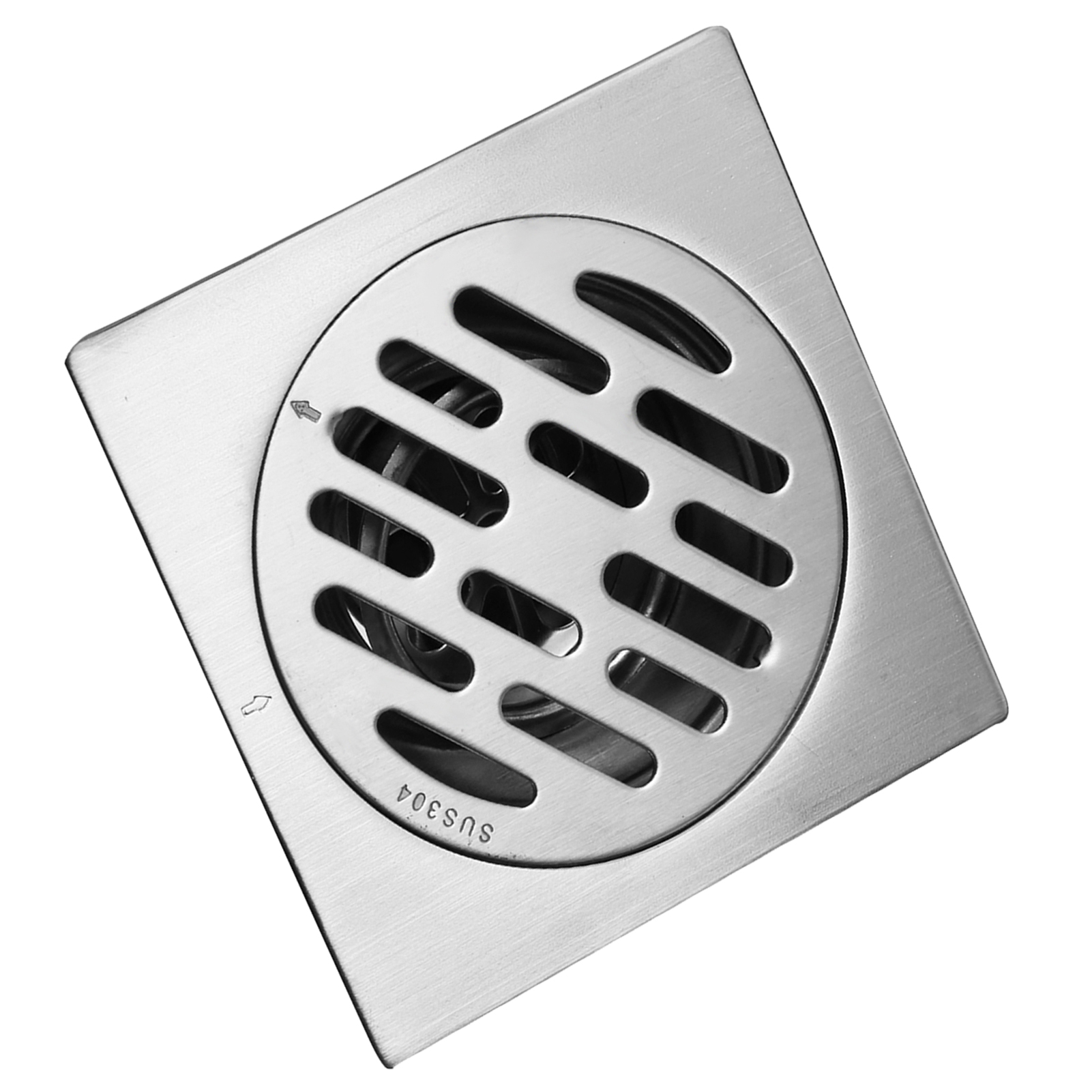 Quadratischer, Dickwandiger Edelstahl-bodenablaufdeckel Mit Geruchsneutralisierung, Duschablaufgitter (typ 2)