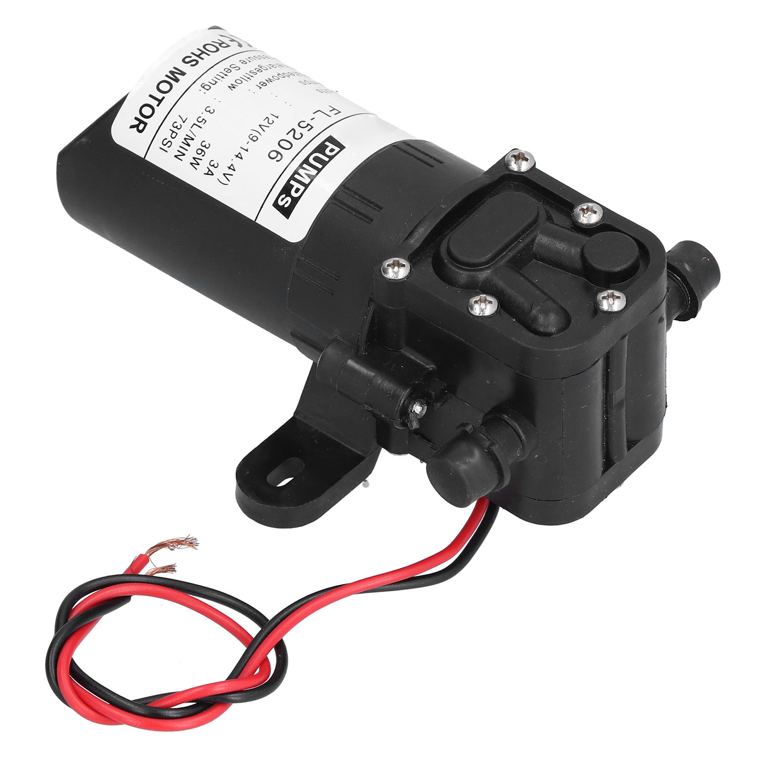 Membranpumpe Mit Geradem Rohr, 12 V Dc, 36 W, 73 Psi, Für Elektrische Landwirtschaftsspritzen, Gleichstrom-wasserpumpenzubehör