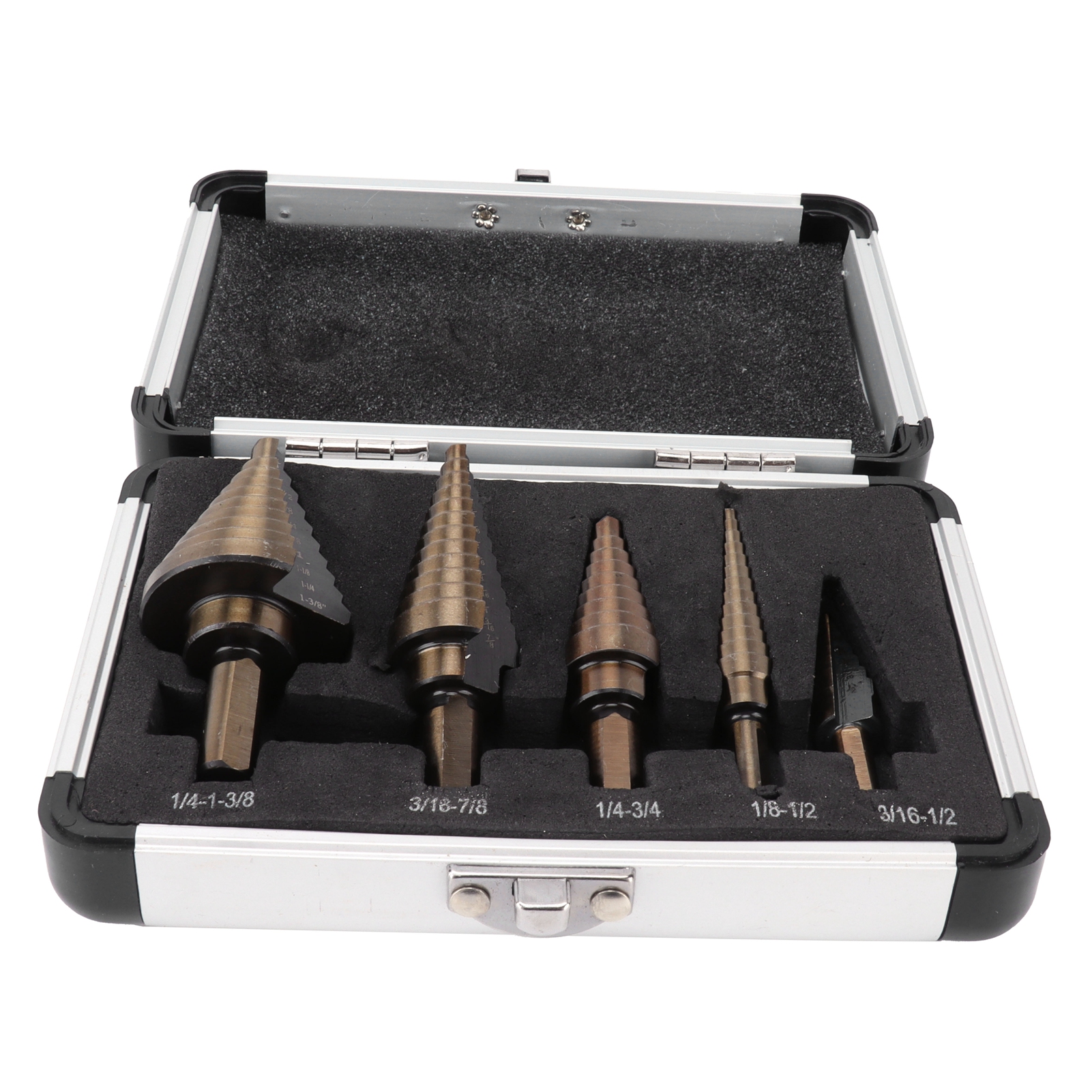 5-teiliges Stufenbohrer-set, Hss, Metrisch, Gerader Nutbohrer Zum Bohren Von Stahlplatten