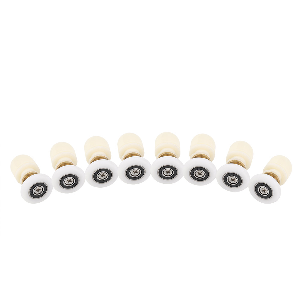 Stück Messing-abs-schiebetürrollen Aus Glas Für Duschkabinen, Laufrollen, Beschläge Für Badezimmertüren (25 Mm)