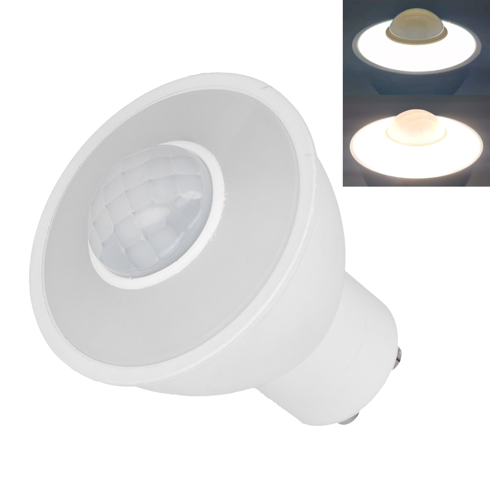 Gu10-led-lampe Mit Infrarot-körpersensor, 5 W, 500 Lm, Für Decken/flure, Ac 100–240 V, Weißes Licht