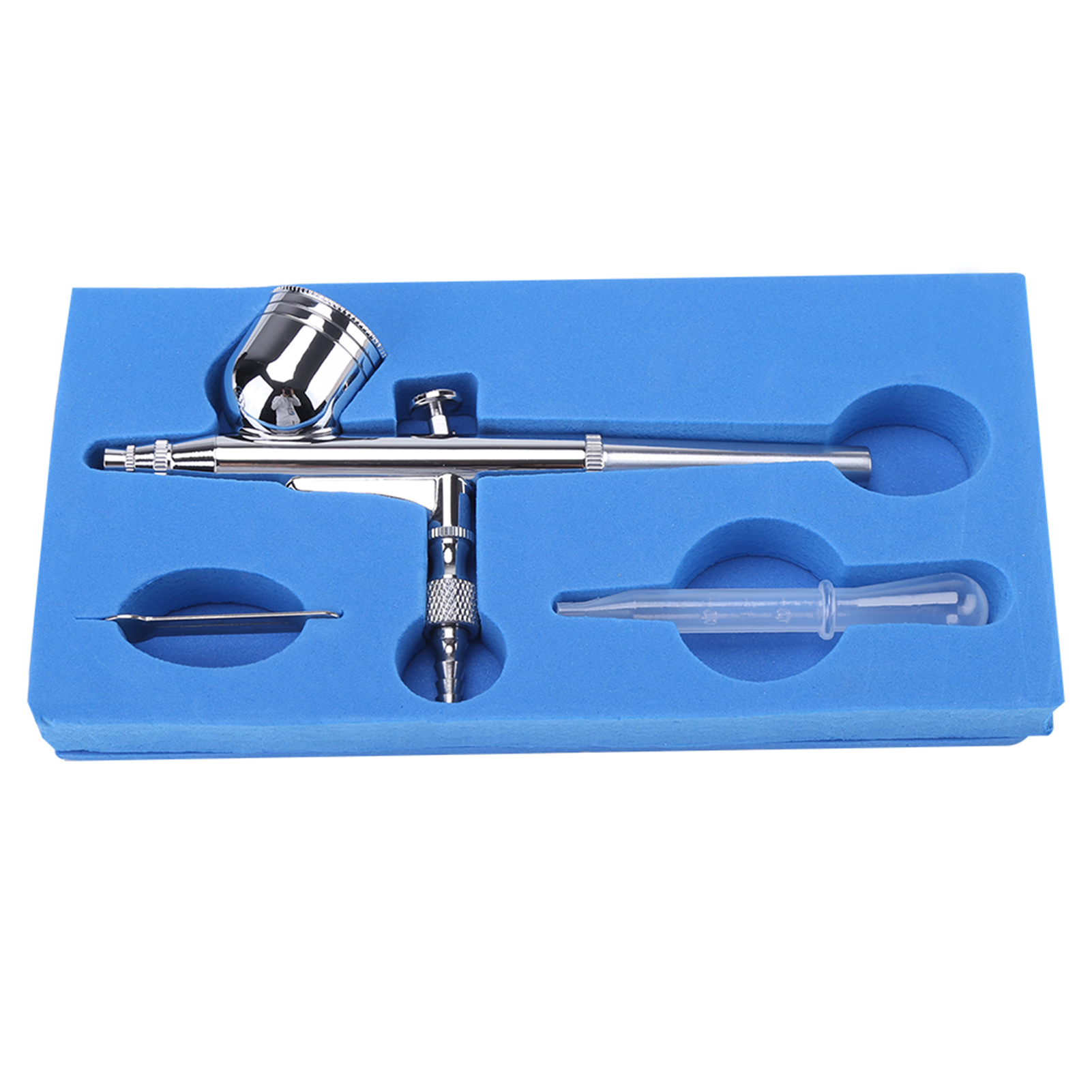 Airbrush-kompressor-set, Doppelhub-sprühgerät, Airbrush-set, Tattoo- Und Nagelkunstwerkzeug (eu-stecker 110-240 V)