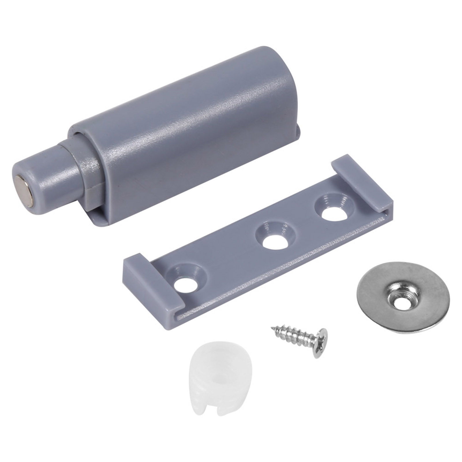10 Stück/packung Abs Gehäuse Schrank Schubladenscharnier Push-to-open-system Dämpfer Puffer Fangmagnet (s)