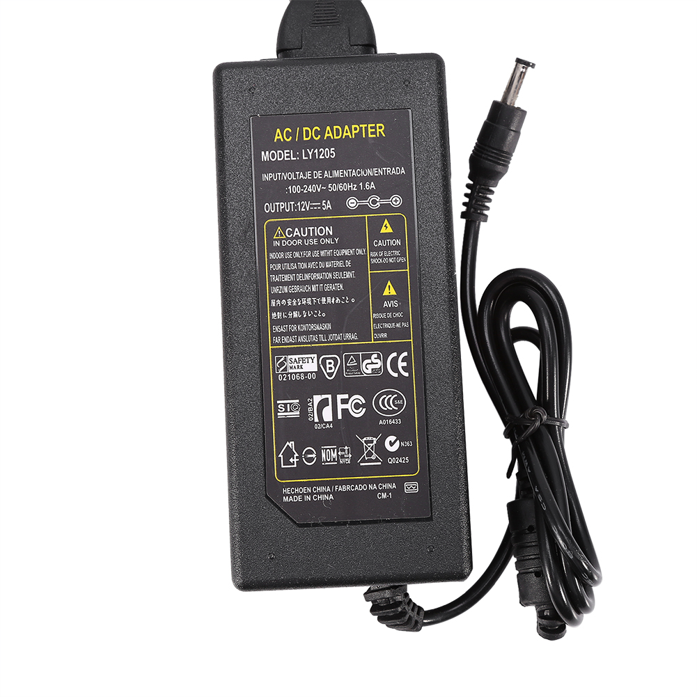 12v 5a 60w Netzteiladapter Für 5050/5630/5730/3528 Smd-led-streifen Mit Eu-stecker