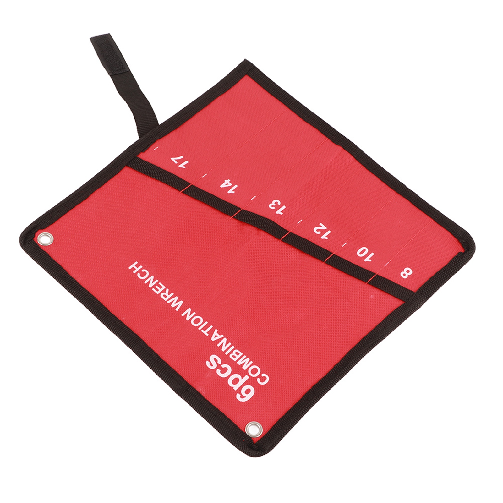 Mehrfach Aufrollbare Werkzeugaufbewahrungstasche Mit Schraubenschlüsselhalter, Halter Für Zangen Und Schraubenschlüssel, Canvas-organizer (6 Taschen)
