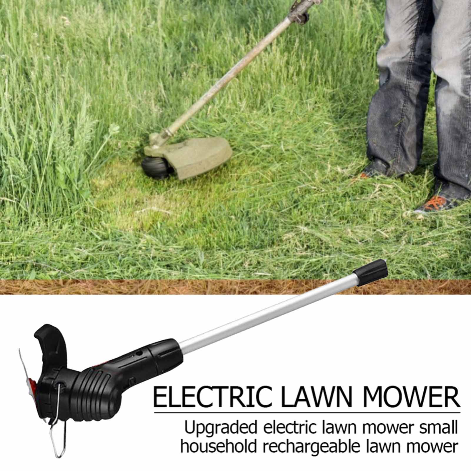 Elektrischer Rasentrimmer, Handgeführter Gartenrasentrimmer, Kabelloser Rasentrimmer Für Den Garten