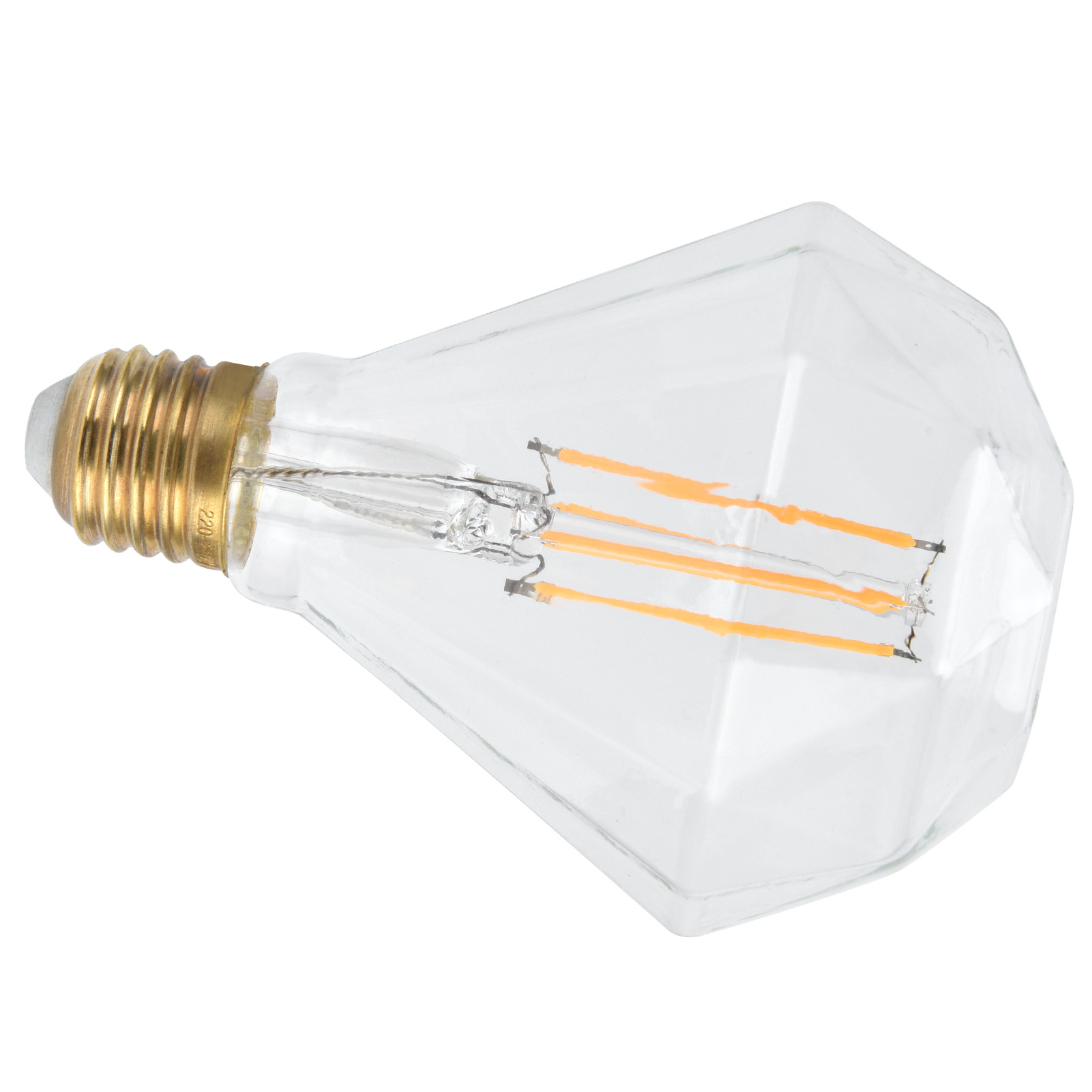 Led-glühbirne E27 4w Vintage-zierlampe Mit Glühfaden Für Kronleuchter Und Wandlampen, 220v, Warmweiß, Transparent
