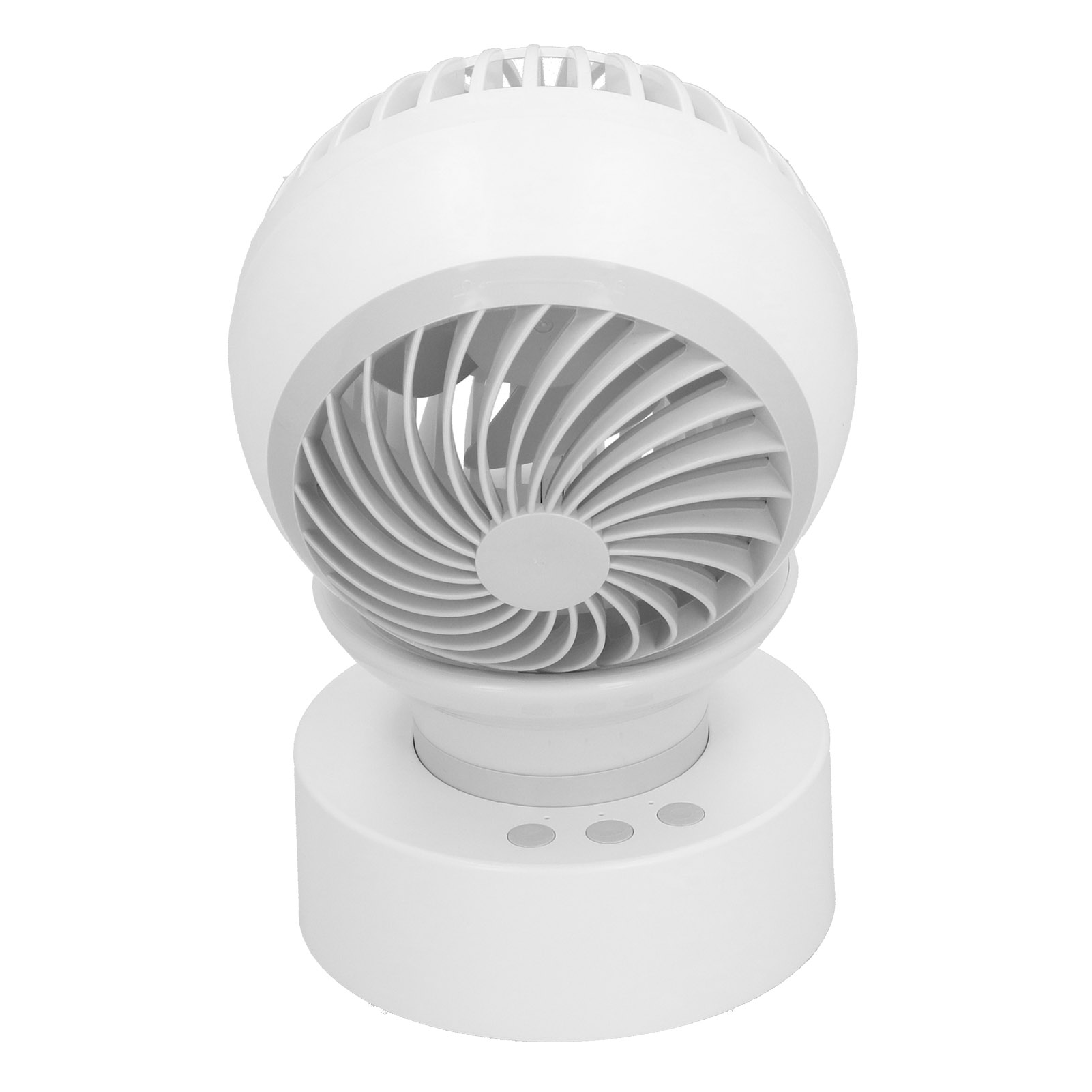 Usb-tischventilator Mit Automatischem Schüttelkopf, Mini-tischventilator Mit Licht Für Zuhause Und Büro