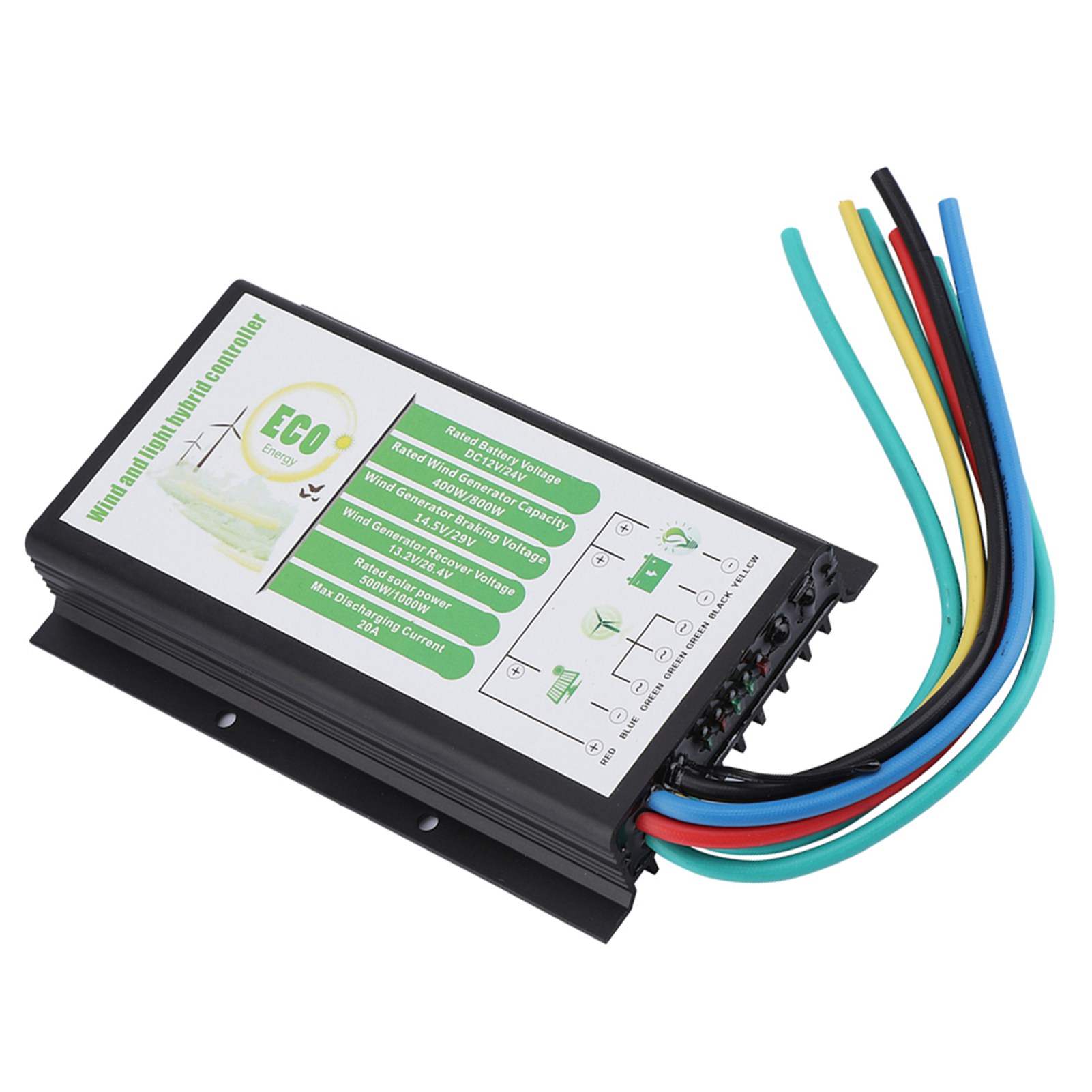 Dc 12v/24v Wind- Und Solar-hybridregler 400w / 800w