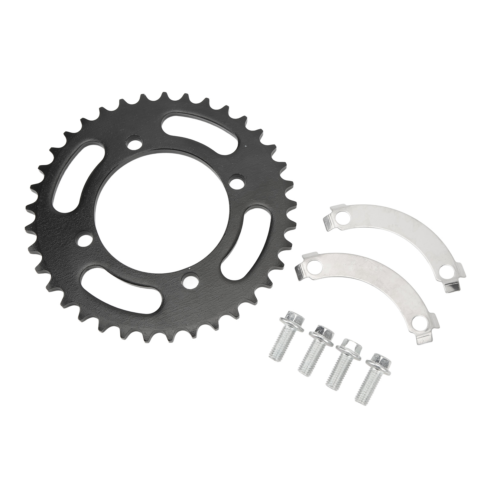 Pignon De Chaîne Arrière 420 76 Mm 37 Dents En Acier À Haute Teneur En Carbone Pour Moto Tout-terrain De 50 À 190 Cm3