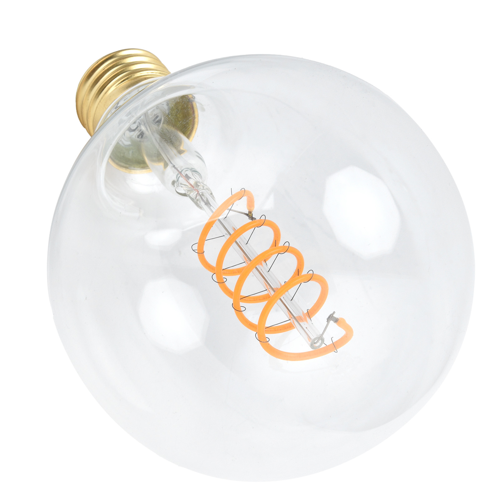 G95 Led-lampe 4w 220v Antik-stil Dimmbare Glühbirne Mit Flexiblem Glühfaden Warmlicht Transparent