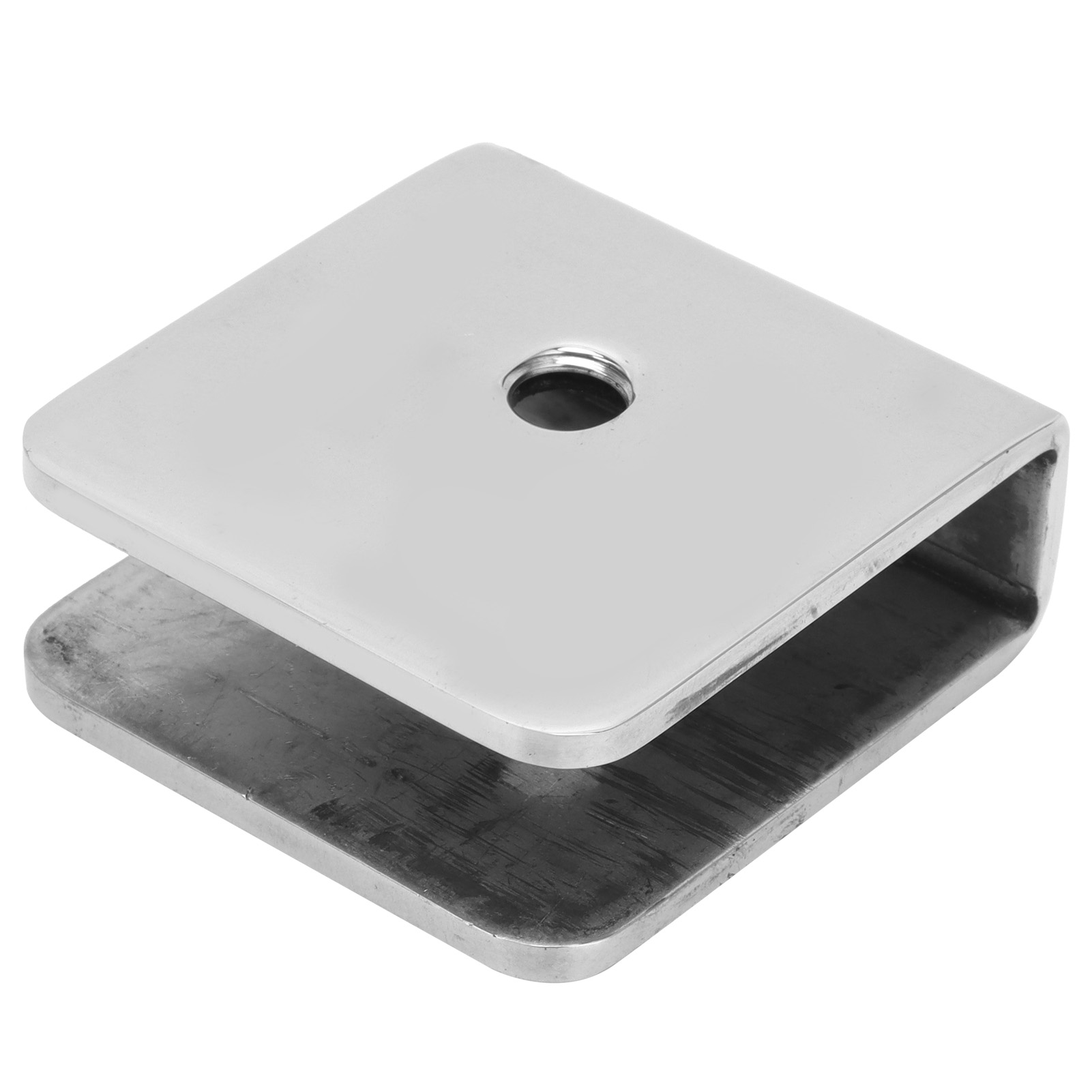 Quadratische Glasbefestigungsklammer (45 X 48 Mm) Für Badezimmertüren, Geeignet Für 8–12 Mm Glas