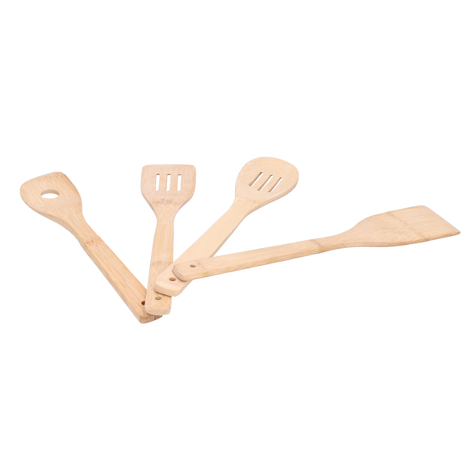 4-teiliges Kochlöffel-set: Quadratischer Spatel, Runder Schlitzspatel, Küchenutensil Für Zuhause