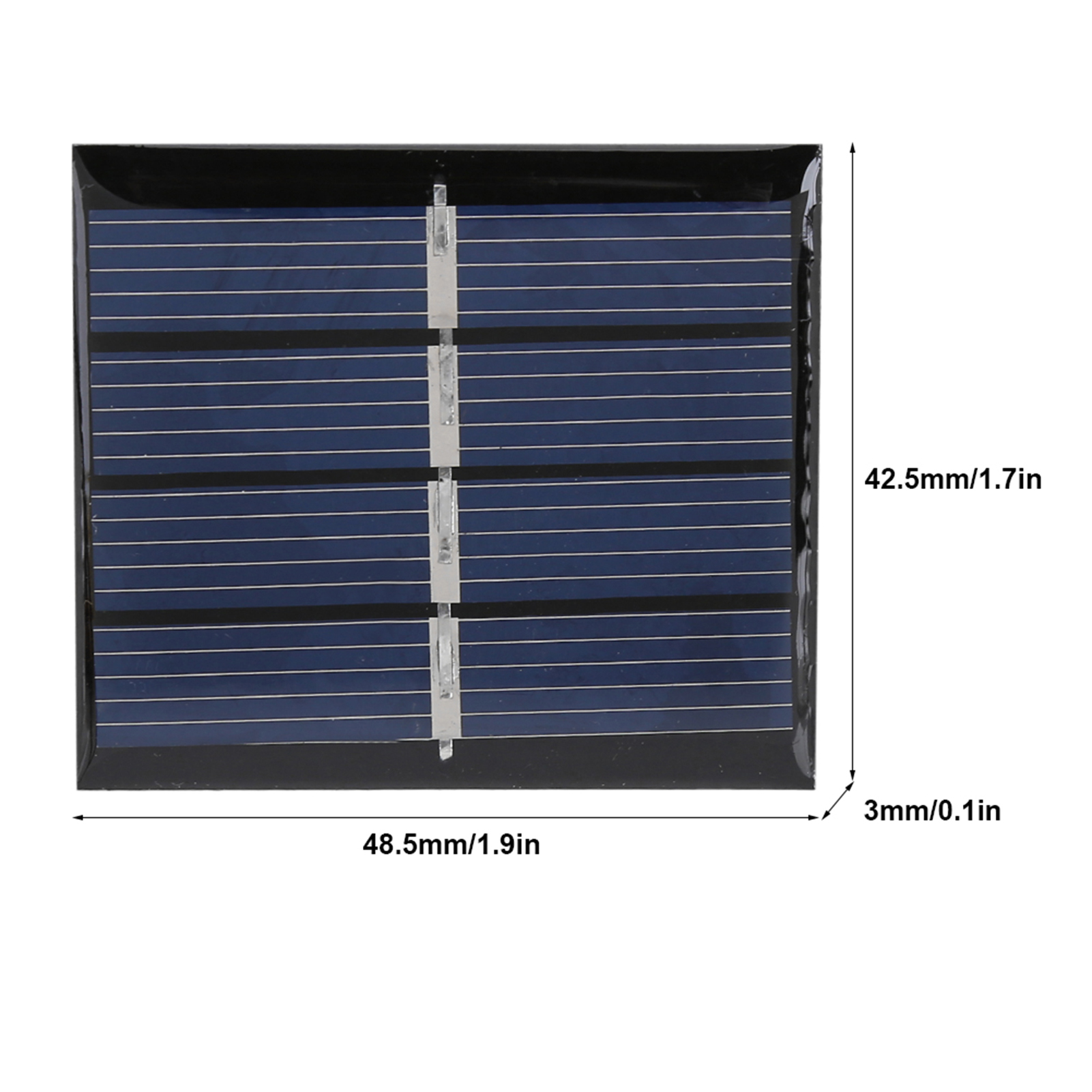 Stück 0,36 W 2 V Mini-polykristallin-solarzellen Diy-batterieladegerät-modul + Clip-kit