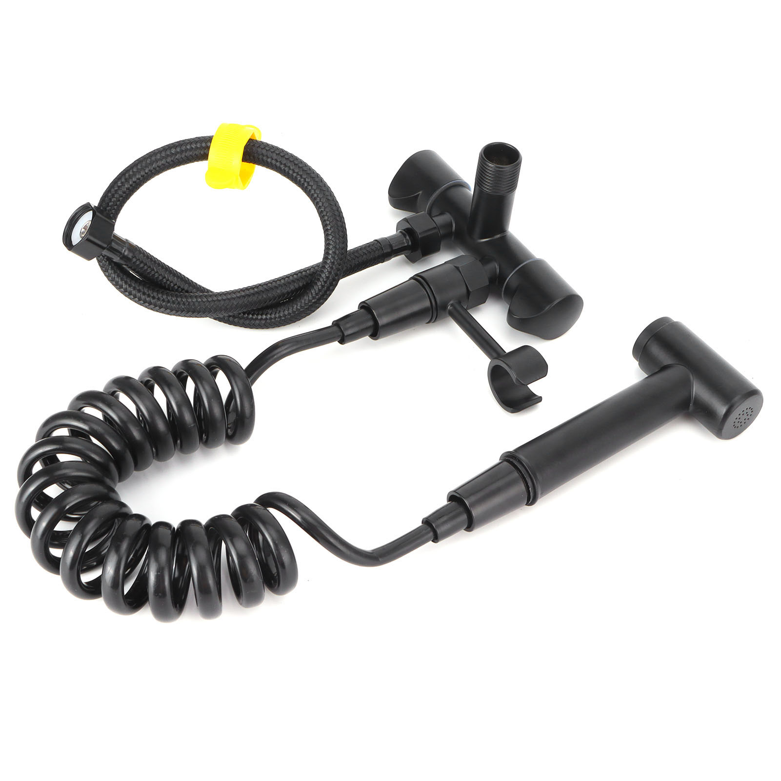 G1/2 Hochdruck-bidet-sprühkopf, 1 Eingang, 2 Ausgänge, Edelstahl-eckventil, Badezimmerzubehör