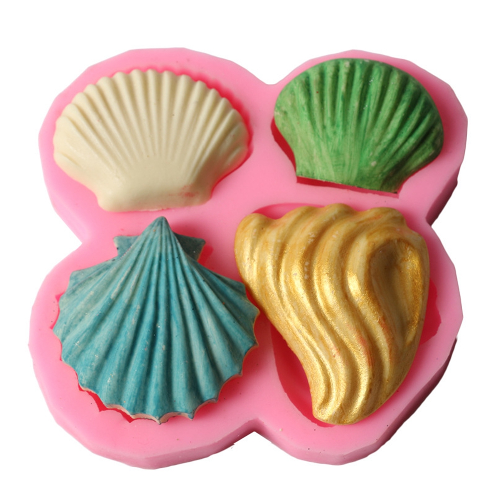 Silikonform Mit Muschelmuster Zum Selbermachen, Dekorieren Von Fondant, Kuchen, Backen Und Seifenherstellung