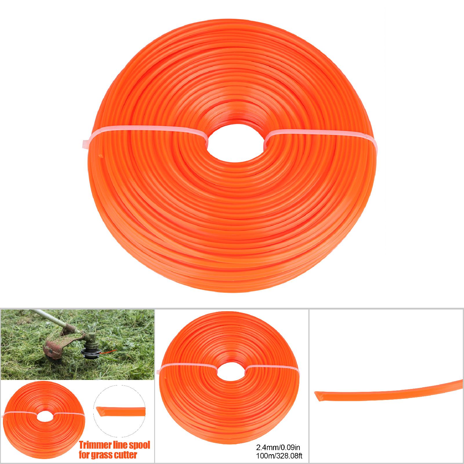 2,4 Mm Trimmerfaden Aus Nylon, Quadratisch, Für Benzin-rasentrimmer, 100 M