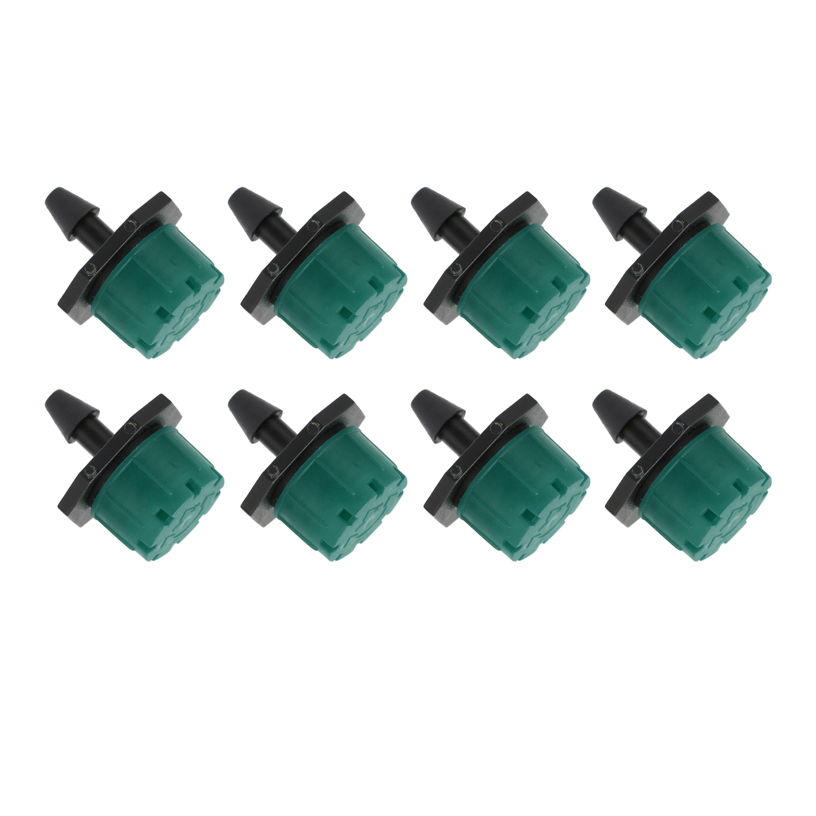 100 Stück 360 Grad Verstellbare Bewässerungssprinkler 1/4 Zoll Tropfbewässerungsemitter Für Bewässerungssysteme (grün)