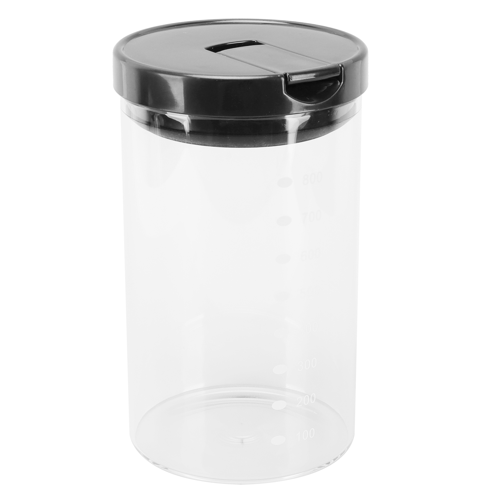 Glasbehälter Mit Deckel, Skala, Lebensmittelaufbewahrungsbehälter Für Küche Und Haushalt, 800 Ml