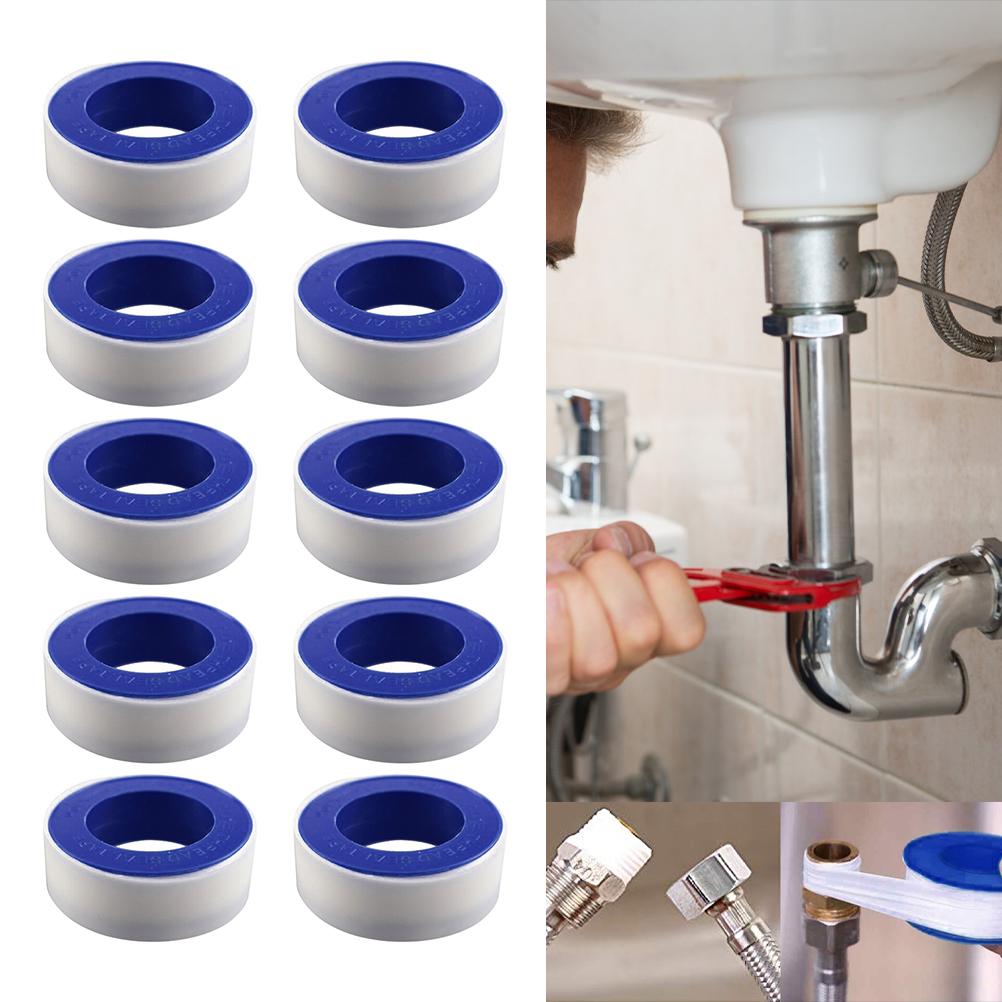10 Stück Gewindedichtband, Auslaufsicheres Ptfe-dichtungsband, Wasserdichtes Rohrdichtband Für Wasserhähne, Gasleitungen