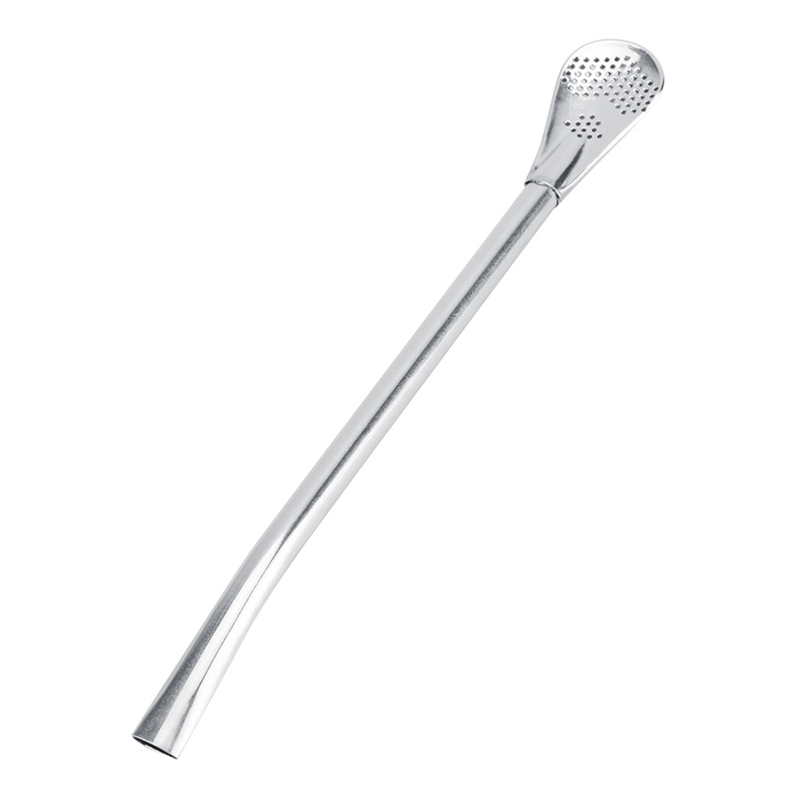 Trinkhalmlöffel Aus Edelstahl, Wiederverwendbar Und Waschbar, Cocktaillöffel L