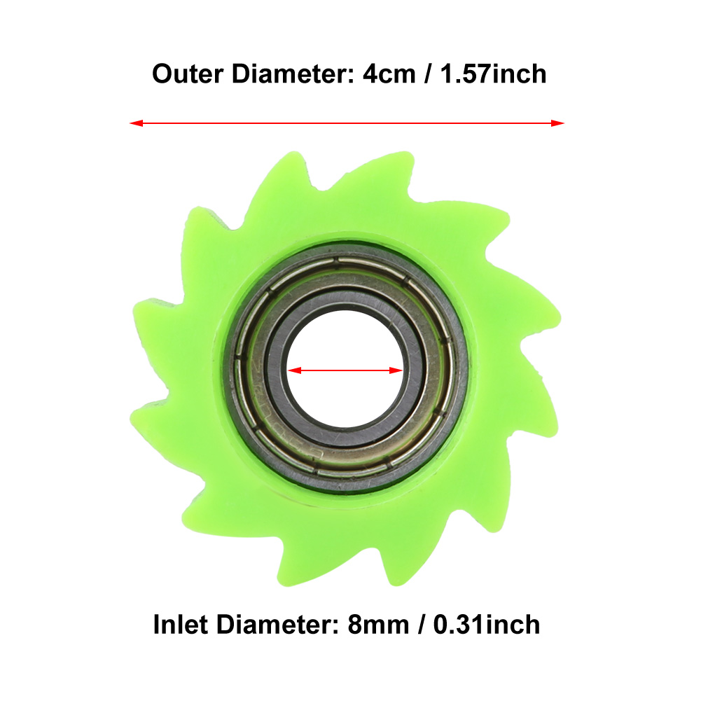 Kettenführungsrollen-spannritzel Für Kawasaki Kx250f Kx450f Motorrad 2006-2016 (grün)