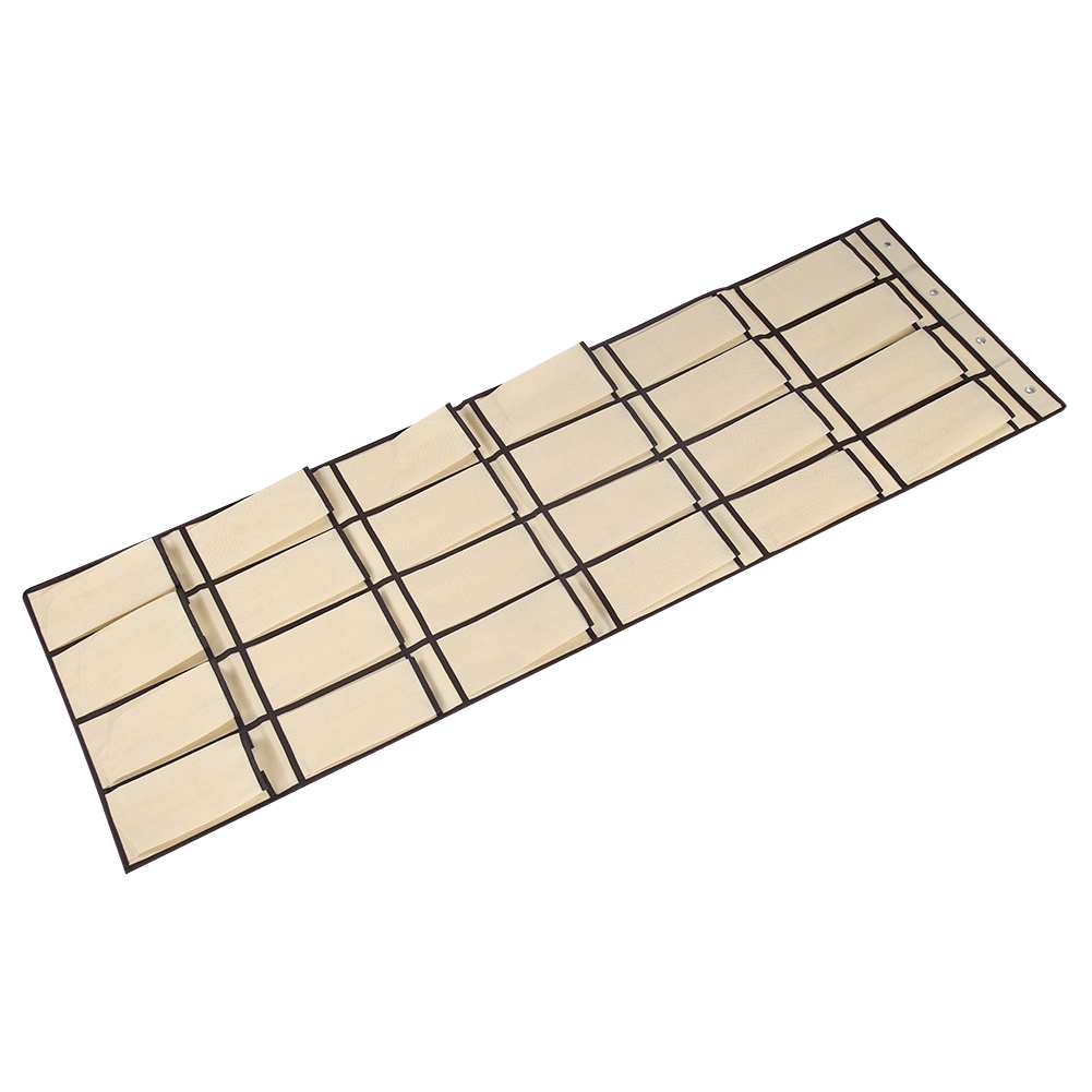Mehrzweck-schuhaufbewahrungstasche Aus Vliesstoff Mit 24 Fächern, Hängend, Organizer-halter (beige)