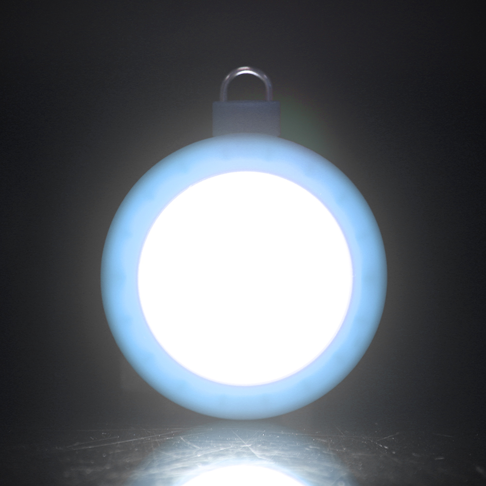 Mini Cob Led Superhelle Runde Campinglampe Outdoor-nachtlampe Mit Haken (blau)