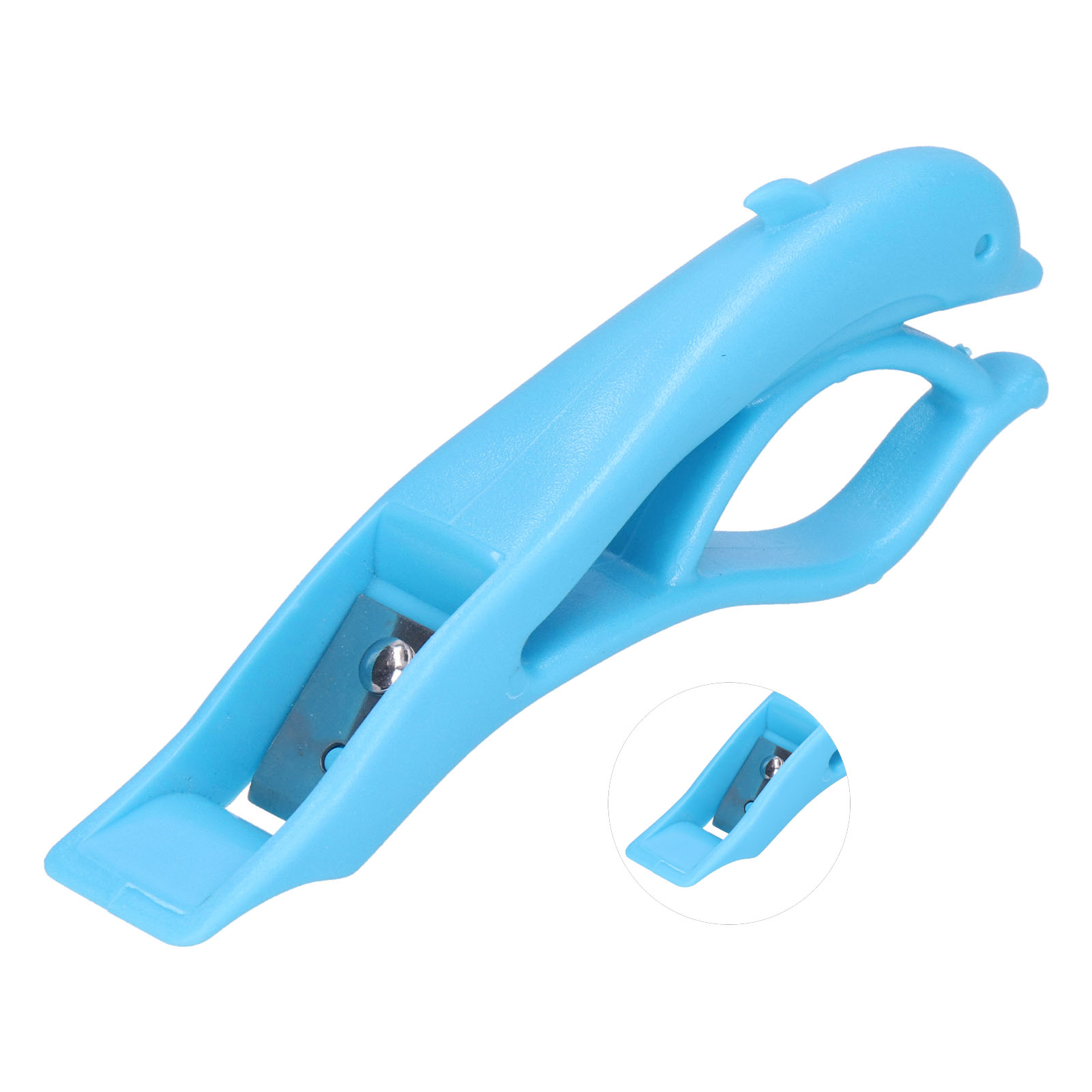 Delfinförmiger Obstschäler, Manuell, Multifunktional, Haushalts-küchenhelfer Für Birnen Und Kartoffeln, Blau