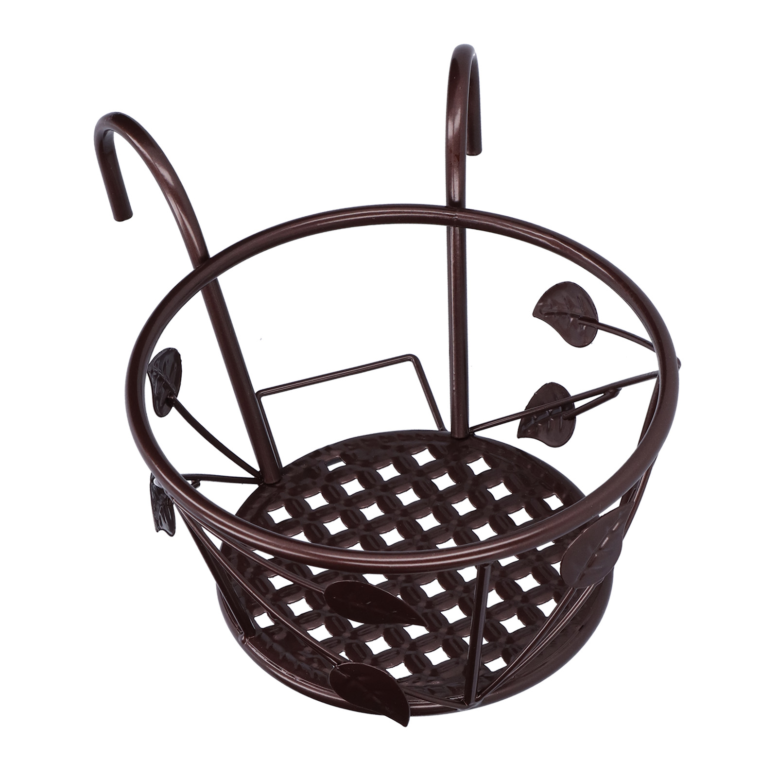 Hängender Blumenständer Für Den Außenbereich, Pflanzenständer Für Geländer, Pflanzgefäße Über Dem Geländer, Blumentopfhalter Für Terrasse, Garten, Balkon, Bronze
