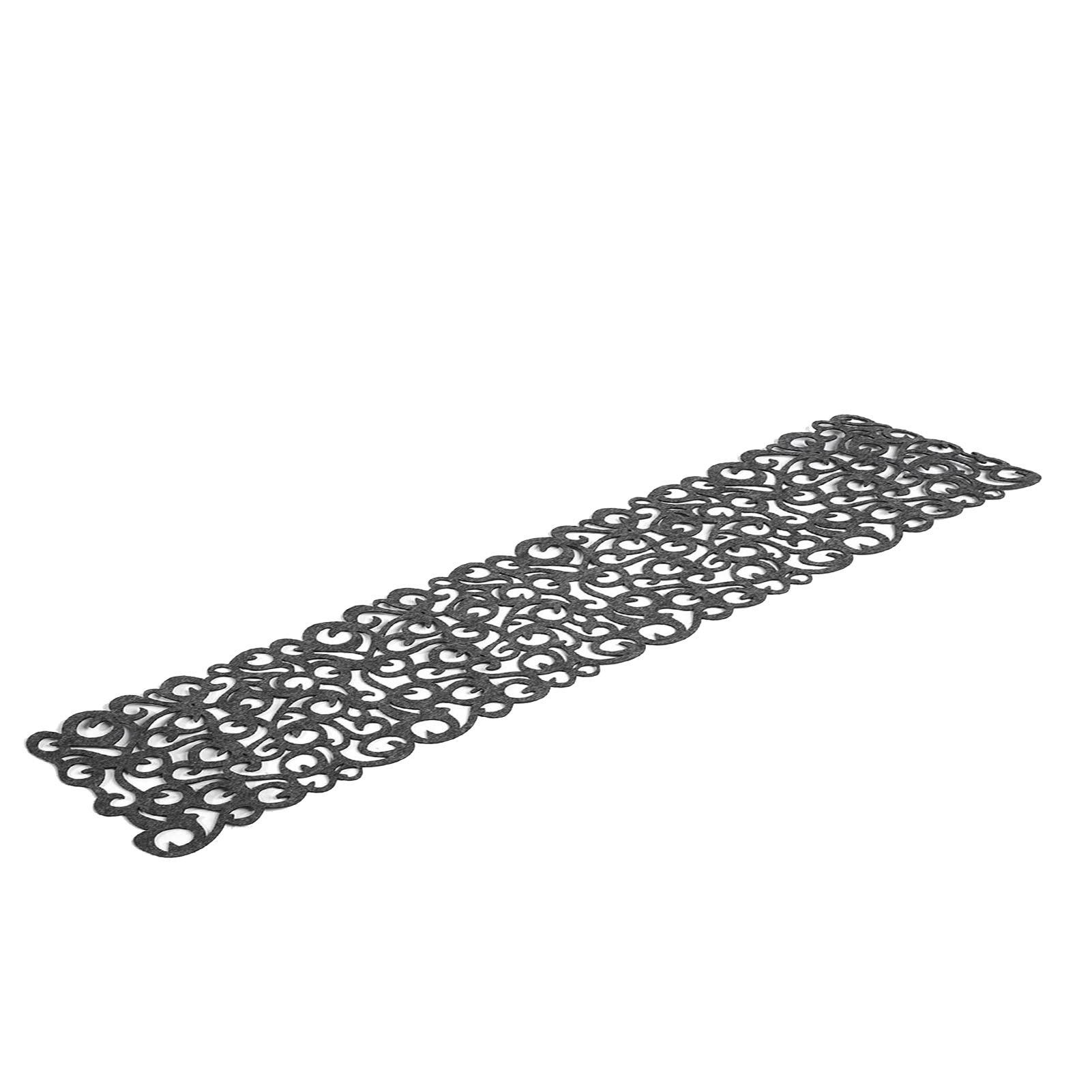 Rechteckige Tischdecke/tischläufer Aus Filz, Platzsets, Tischsets, Haushaltsdekoration (dunkelgrau)