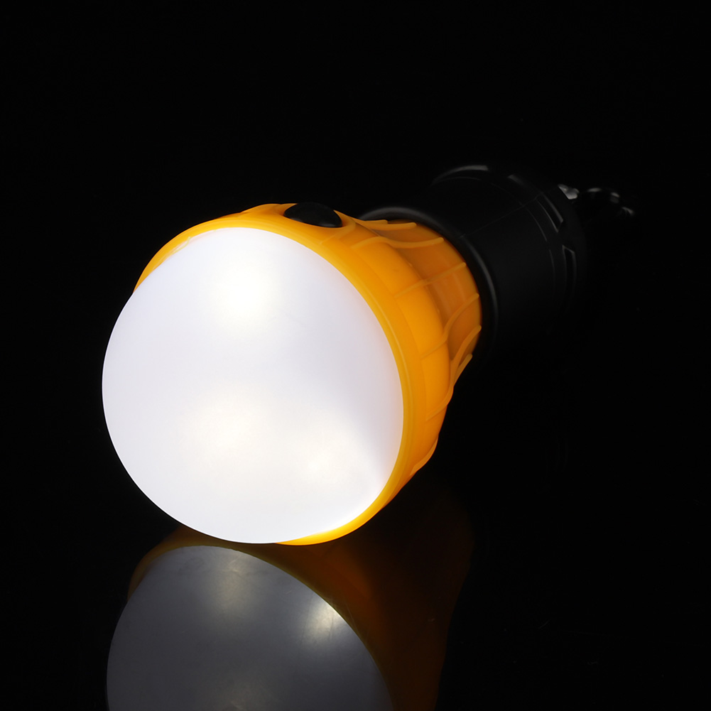 Mini-tragbare Zeltlaterne Mit 3 Leds, Hängelampe Für Outdoor-aktivitäten Wie Angeln Und Camping (gelb)