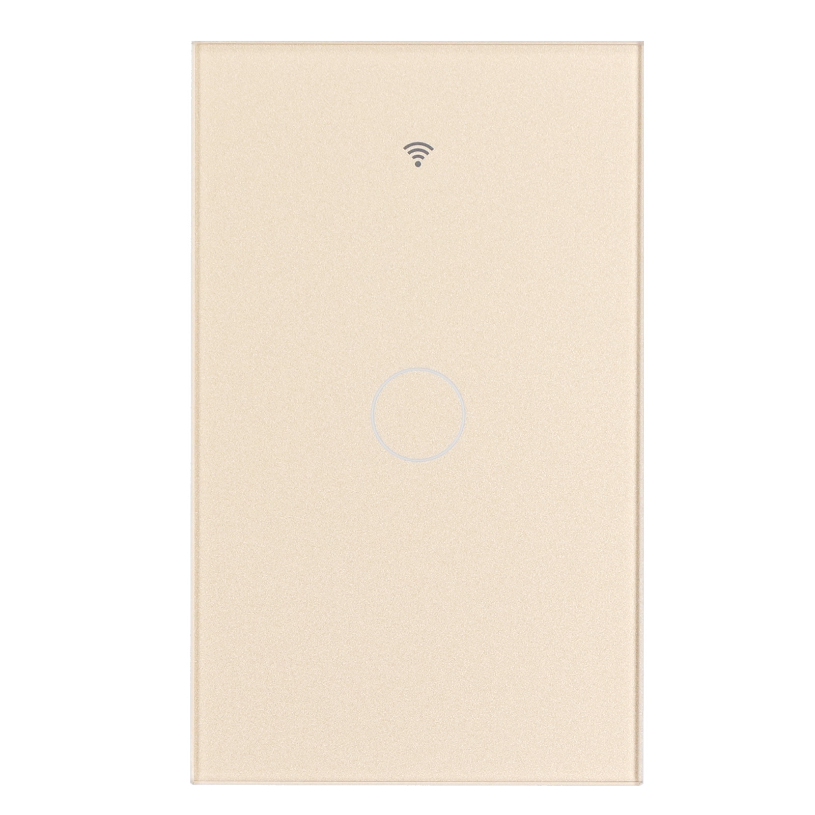 Einzel-touch-schalter Für Zigbee Tuya Fernbedienungs-wandschalterplatte Mit Sprachsteuerung 100–240 V, Gold