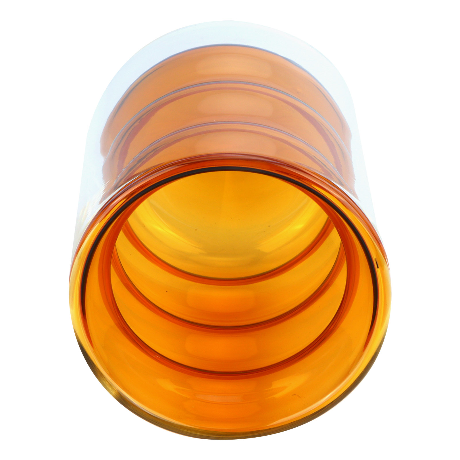200 Ml Doppelwandiger Glasbecher, Hitzebeständig, Dreidimensionale Spiralform, Für Büro, Zuhause, Schule (gelb)