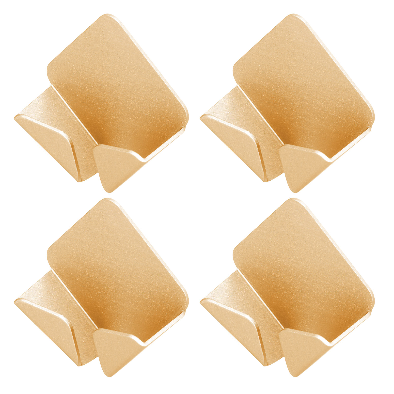 4er-set Selbstklebende Steckdosen- Und Kabelaufbewahrungshalterungen Mit Bohrmechanismus Für Zuhause (gold)